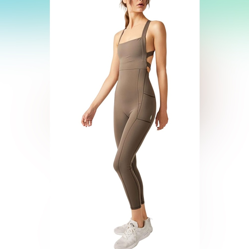 Free People Movement My High Onesie / Charcoal Brown